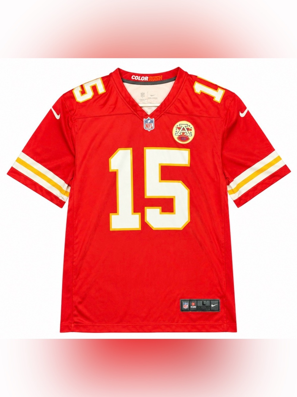 NFL Nike Kansas City Chiefs #15 Patrick Mahomes Red Jersey Lg